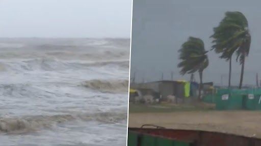 Cyclone Michaung: সমুদ্রের গর্জন, প্রচণ্ড গতিতে ঝড়, বৃষ্টি, দেখুন ঘূর্ণিঝড়ের ভয়ানক রূপ