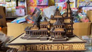 Uttar Pradesh: অযোধ্যায় ভক্তদের নতুন আকর্ষণ কাঠের তৈরি রাম মন্দিরের প্রতিলিপি (দেখুন ভিডিও)