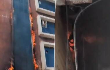 Fire in Ajmer School: দাউদাউ করে জ্বলছে স্কুল বিল্ডিং, সাংঘাতিক দৃশ্য নেটপাড়ায়