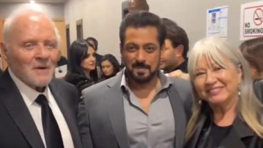 Salman Khan with Anthony Hopkins: সৌদি আরবের অ্যাওয়ার্ড শোয়ে সলমন খান, হলি অভিনেতা অ্যান্থনি হপকিন্সের সঙ্গে ফ্রেমবন্দি ভাইজান