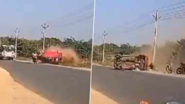 Telangana Road Accident: নিয়ন্ত্রণ হারিয়ে খেলনা গাড়ির মত গড়িয়ে গেল যাত্রী বোঝাই সুমো, মর্মান্তিক দুর্ঘটনা তেলাঙ্গানার  রাস্তায়