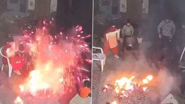 Bonfire Explodes Video: লোহরি উদযাপনের সময় বনফায়ারে বিস্ফোরণ, ভয় ধরানো ভিডিয়ো
