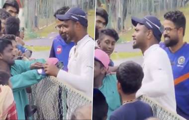 Sanju Samson Gifts Cap: দেখুন, বিশেষভাবে সক্ষম ব্যক্তিকে টুপি উপহার সঞ্জুর, আবেগে ভাসলেন ভক্ত