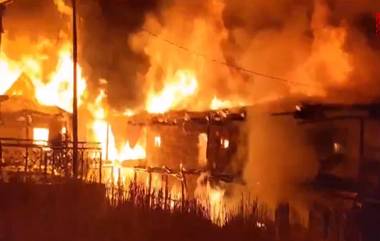 Valsad Fire: গুজরাটের তেল কোম্পানিতে দাউদাউ করে জ্বলছে আগুন, ভয় ধরানো ভিডিয়ো