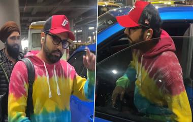 Rohit Sharma in Airport: দেখুন, আফগানদের বিপক্ষে ইতিহাস গড়ে রামধনু রঙে বিমানবন্দরে রোহিত শর্মা