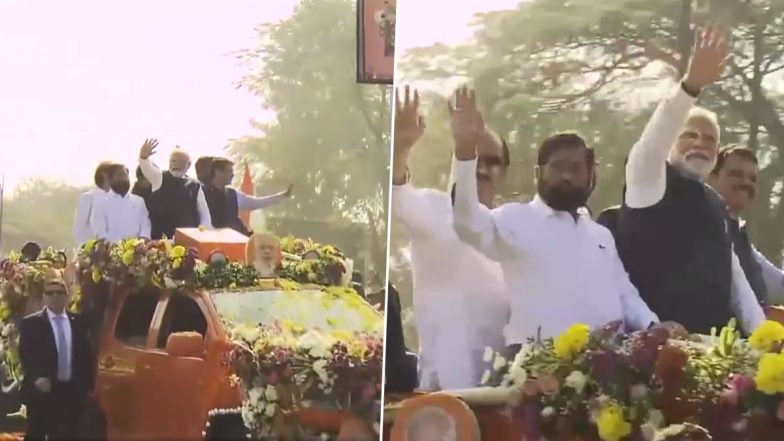 PM Modi Road Show In Nashik: মহারাষ্ট্র সফরে মোদী, নাসিকে নমো'র রোড শো'য়ে উপচে পড়া ভিড়, দেখুন