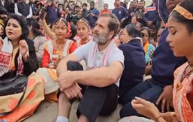 Rahul Gandhi: ৩টের আগে রাহুলের মন্দিরে প্রবেশে বাধা, অসমের রাস্তায় বসে ন্যায় যাত্রার বিক্ষোভ