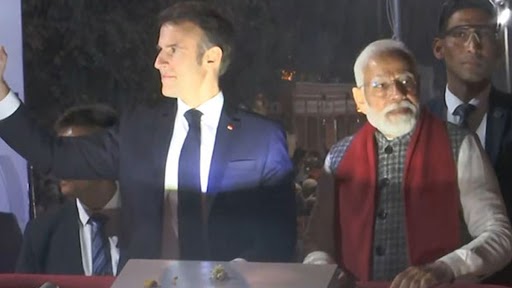Narendra Modi With Emmanuel Macron: প্রজাতন্ত্র দিবসের প্রধান অতিথি ফরাসি প্রেসিডেন্ট মারকনকে নিয়ে প্রধানমন্ত্রীর রোড শো, জয়পুরে জনজোয়ার