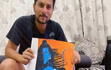 Kuldeep Yadav Painting Of Shree Ram and Hanuman: বলের বদলে রং-তুলিতে কামাল কুলদীপ যাদবের, আঁকলেন শ্রীরাম ও হনুমানজীর ছবি (দেখুন পোস্ট)