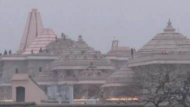 Ayodhya's Ram Temple Latest Visuals: গোধূলি লগ্নে রাম মন্দিরের মায়াবী দৃশ্য, দেখুন ভিডিও