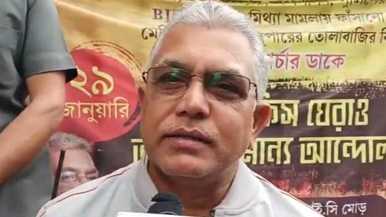 Dilip Ghosh: ডিজি গোপনে শাহজাহানের সঙ্গে দেখা করছে, চাঞ্চল্যকর দাবি দিলীপের