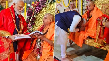 Modi in Dwarka: দ্বারকাধীশ মন্দির দর্শনে মোদী, শারদাপীঠ মহারাজের পা ছুঁয়ে প্রণাম