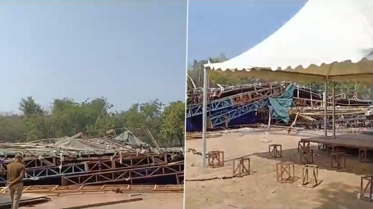 Jawaharlal Nehru Stadium Tent Collapse: জওহরলাল নেহরু স্টেডিয়ামে দুর্ঘটনা, মঞ্চে ভেঙে আহত বহু