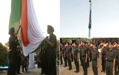 National Flag: ১০৮ ফুটের সুবিশাল পতাকা উত্তোলিত হল হায়দরাবাদে