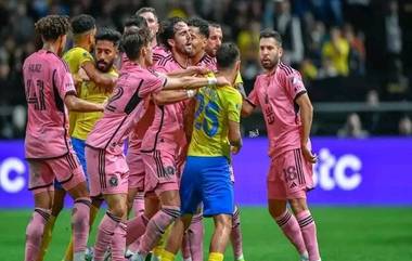 Al Nassr vs Inter Miami Fight Video: রোনালদোর আল নাসের বিপক্ষে মেসি মিয়ামির একতরফা হারে মাঝমাঠে হাতাহাতি; দেখুন ভিডিও