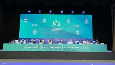 Thirteenth Ministerial Conference of WTO: বিশ্ব বাণিজ্য সংস্থা-র ত্রয়োদশ মন্ত্রী পর্যায়ের সম্মেলন শুরু হচ্ছে আজ, আবুধাবিতে উপস্থিত শিল্প মন্ত্রীরা (দেখুন ভিডিও)