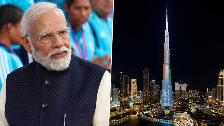 Indian Flag On Burj Khalifa: দুবাইয়ে মোদীর ভাষণের আগে 'গেস্ট অফ অনার' ভারতের জন্য বুর্জ খলিফায় জাতীয় পতাকা