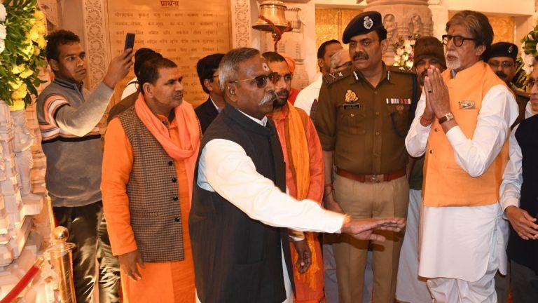 Amitabh Bachchan at Ram Mandir: ফের রাম মন্দিরে অমিতাভ বচ্চন, সাধ মিটিয়ে রামলালার দর্শন