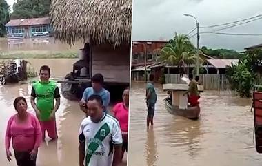 Flood: এক নাগাড়ে বৃষ্টি, পেরুতে ভয়াবহ বন্যা, দেখুন ভিডিয়ো