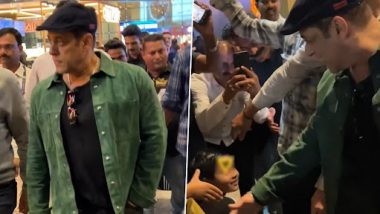 Salman Khan Video: খুদে ভক্তদের সঙ্গে হাত মিলিয়ে কথা, সলমন মন কাড়লেন নেটিজেনদের