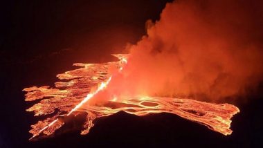 Volcano Erupts on Iceland’s: আইসল্যান্ডের আকাশে কমলা রঙয়ের লাভা ছড়াচ্ছে, জরুরি অবস্থা জারি