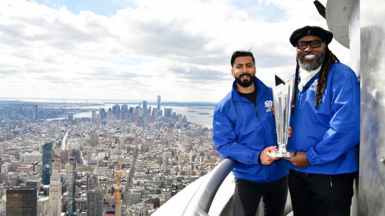 ICC T20 WC 2024 Trophy Tour: দেখুন, নিউইয়র্কে এম্পায়ার স্টেট বিল্ডিংয়ে শুরু আইসিসি পুরুষ টি-২০ বিশ্বকাপের ট্রফি ট্যুর