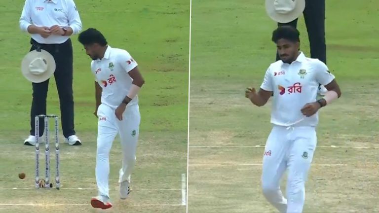 Khaled Ahmed attempt to Mankad Kamindu Mendis: দেখুন, সিলেট টেস্টে কামিন্দু মেন্ডিসকে মানকাডের চেষ্টা খালেদ আহমেদের