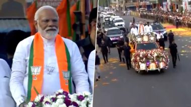 Modi Roadshow in Tamil Nadu: কোয়েম্বাটোরে প্রধানমন্ত্রীর রোড শো, মোদীকে দেখতে জনজোয়ার