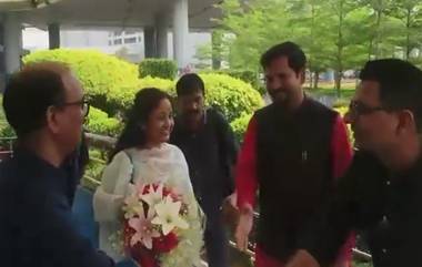 Kalpana Soren arrives in Delhi to take part in the INDIA group rally: ইন্ডিয়া জোটে মিছিলে যোগ দিতে দিল্লিতে পৌঁছলেন হেমন্ত পত্নী কল্পনা সোরেন