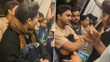 Delhi Metro Viral Video: দিল্লি মেট্রোতে জোর করে দুই পুরুষের মধ্যে বসার চেষ্টা এক মহিলার, নিয়ম অনুসরণ করছেন বলে ঝগড়া শুরু ( দেখুন ভিডিও)