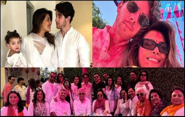 Priyanka Chopra Holi Pics: নয়ডায় পরিবারের সঙ্গে হোলি কাটালেন প্রিয়াঙ্কা চোপড়া, সঙ্গে ছিলেন স্বামী ও কন্যা...