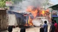 Gujarat Fire: তীব্র গরমে শর্ট সার্কিট, গুজরাটের বাজার এলাকায় আগুনে পুড়ল দোকান, গাড়ি