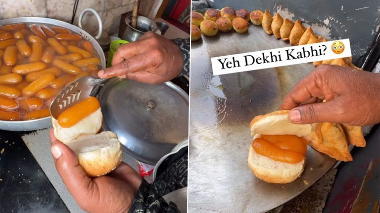 Gulab Jamun Burger: চিকেন, ভেজ ছেড়ে এবার ল্যাংচা পুড়ে বার্গার বিক্রি, আজব ভিডিয়ো দেখে ছিছিক্কার