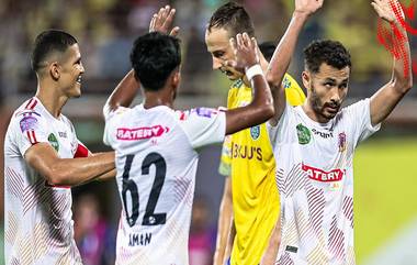 East Bengal vs Kerala Blasters Result: কেরালার বিপক্ষে ৪-২ গোলের জয়ে বেঁচে রইল ইস্টবেঙ্গলের প্লে-অফের আশা