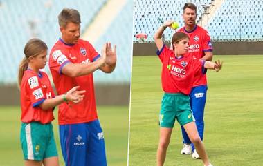 David Warner Training with Daughter: দেখুন, আইপিএলে মেয়ে আইভির সঙ্গে বিশেষ ট্রেনিং সেশনে ব্যস্ত ডেভিড ওয়ার্নার