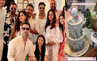 Varun Dhawan: সাধ খেলেন নাতাশা, বরুণ পত্নীর জমাটি বেবি সাওয়ার অনুষ্ঠানের ছবি দেখুন