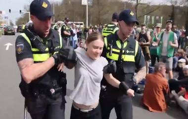 Greta Thunberg Detained: ক্লাইম্যাট অ্যাক্টিভিস্ট গ্রেটা থানবার্গকে আটক করল ডাচ পুলিশ