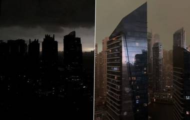 Dubai Rain: দিনেরবেলায় নেমে এল রাতের অন্ধকার, দুবাইতে দ্রুত পালটাচ্ছে পরিস্থিতি, দেখুন ভিডিয়ো