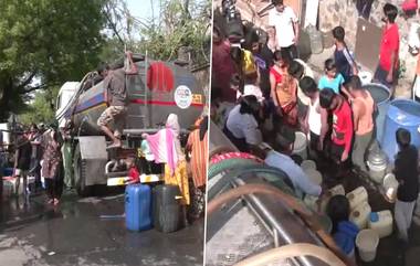 Delhi Water Crisis: জল সংকটে রাজধানী! ট্যাঙ্ক আসতেই জলের জন্য রাস্তায় ভিড় জনসাধারণের