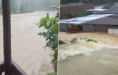 Assam Rain: দাবদাহের জ্বালায় পুড়ছে বাংলা, ভারী বৃষ্টির জেরে বানভাসি অসমে