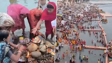 Uttar Pradesh: অক্ষয় তৃতীয়া উপলক্ষে অযোধ্যার সরযূ নদীতে অসংখ্য ভক্তের ভিড়, দেখুন