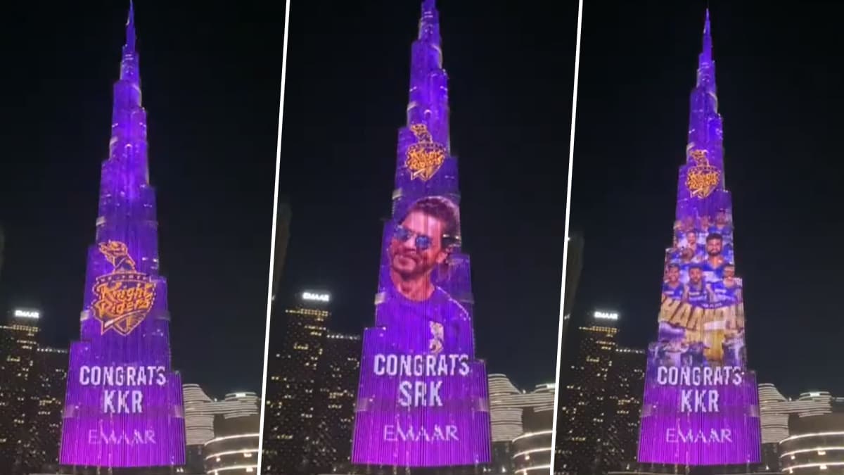 Burj Khalifa Lights Up In KKR Colors: আইপিএল ফাইনাল জয়ী কেকেআর-কে ...