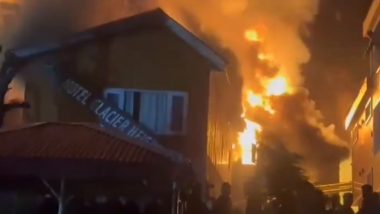 Fire at Hotel in Jammu and Kashmir:জম্মু কাশ্মীরের সোনমার্গের হোটেলে আগুন, স্থানীয় বাসিন্দাদের মধ্যে আতঙ্ক (দেখুন ভিডিও)