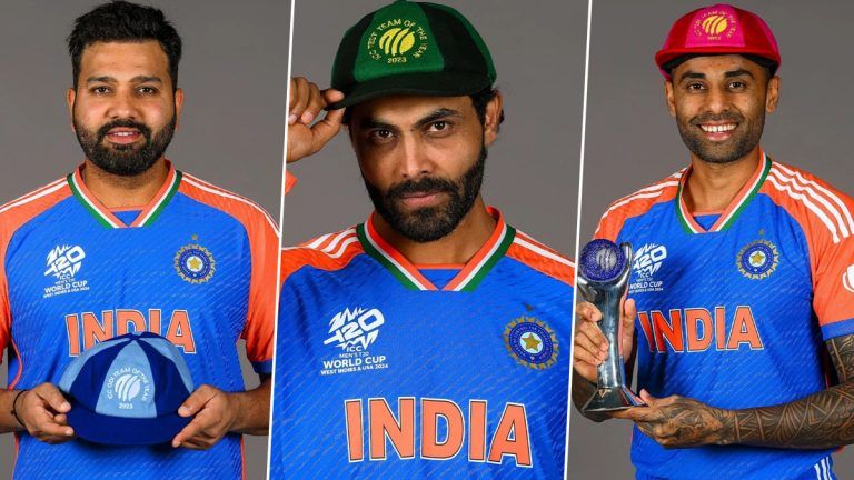 IND Team Receives ICC Player of The Year Caps: দেখুন, টি-২০ বিশ্বকাপের আগে 'টিম অফ দ্য ইয়ার' ক্যাপ পেলেন ভারতীয় ক্রিকেট দলের সদস্যরা