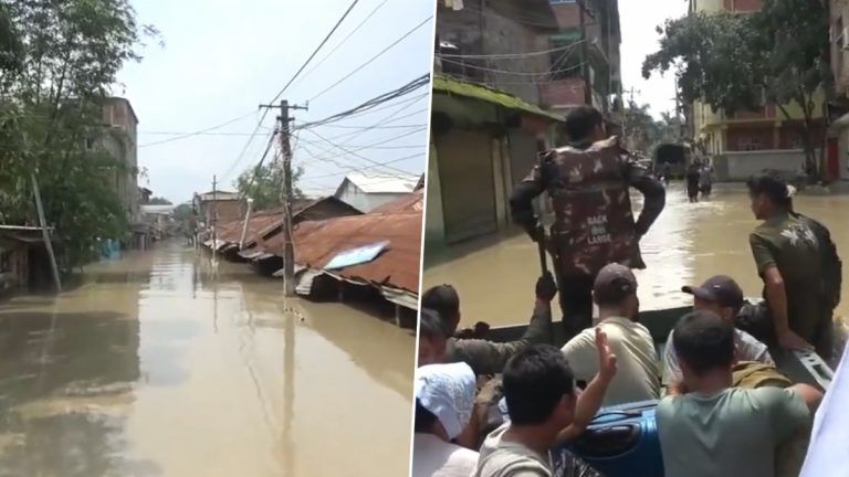 Manipur: মণিপুরে একনাগাড়ে বৃষ্টি, ডুবছে বাড়িঘর, দেখুন ভিডিয়ো