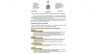 WB Weather Update: ঘূর্ণিঝড় ও অক্ষরেখার প্রভাবে আজ বিকাল থেকে রাজ্যের বিভিন্ন জেলায় বৃষ্টি ও ঝড়ের সম্ভাবনা, জানাল আবহাওয়া অফিস