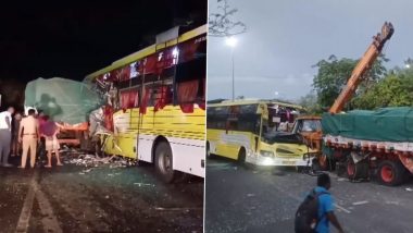 Bus Accident in Tamil Nadu: লরির পেছনে বাসের ধাক্কা! ঘটনাস্থলে মৃত্যু ৪ জনের, আহত ১৫ জনের