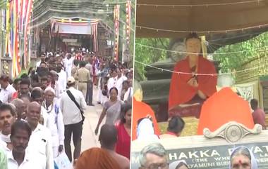 Buddha Purnima: বুদ্ধপূর্ণিমার দিনে বুদ্ধের আরাধনায় অসংখ্য ভক্তের ভিড়, দেখুন