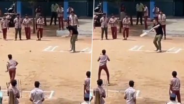 Pat Cummins Plays Gully Cricket: দেখুন, হায়দরাবাদে স্কুল পড়ুয়াদের সঙ্গে ক্রিকেট খেলছেন প্যাট কামিন্স
