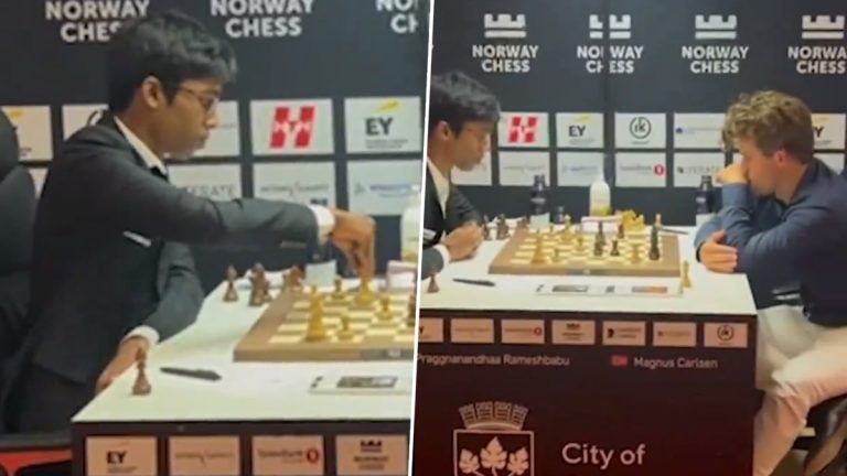 Magnus Carlsen vs R Praggnanandhaa: বিশ্বের এক নম্বর দাবাড়ুকে হারিয়ে কিস্তিমাত ভারতের বিস্ময় প্রতিভা প্রজ্ঞানন্দর (দেখুন ভিডিও)